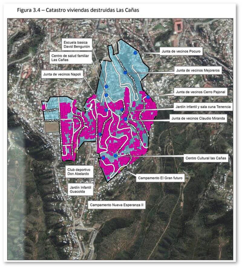 Informe al Plan de Reconstrucción de Valparaíso tras el incendio de 2014
