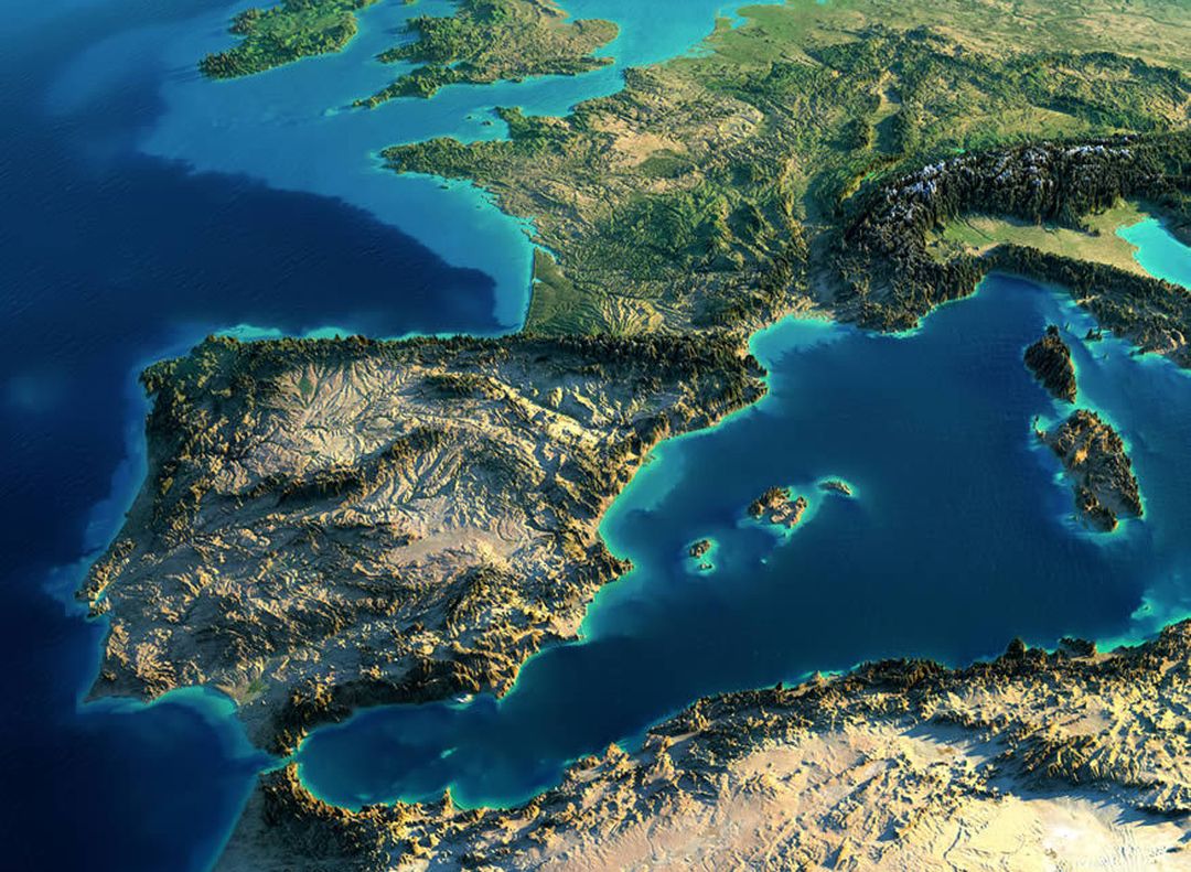 Ilustración de Europa por Anton Balazh