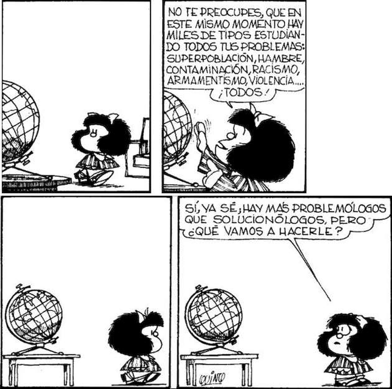 Problemólogos y solucionólogos; quejicas y gente que aporta Problemólogos y solucionólogos; quejicas y gente que aporta