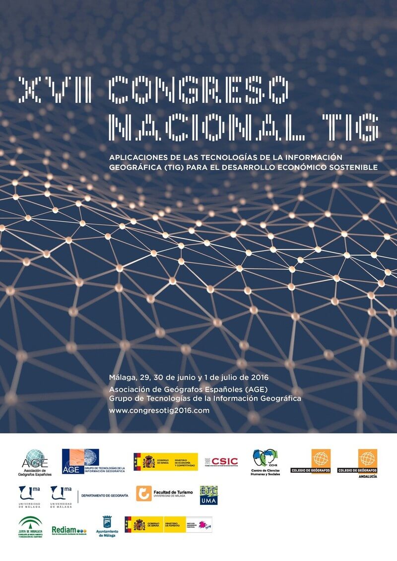 Portada del libro «Actas, comunicaciones y presentaciones del XVII Congreso Nacional de Tecnologías de la Información Geográfica»
