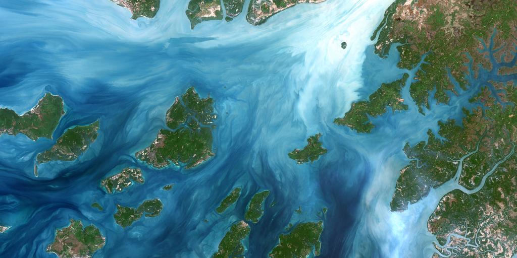 Imagen Landsat de Nueva Guinea procesada con Landsat util Imagen Landsat de Nueva Guinea procesada con Landsat util