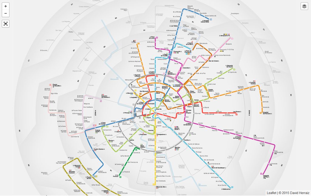 Plano no oficial del Metro de Madrid, por David Herraiz Plano no oficial del Metro de Madrid, por David Herraiz