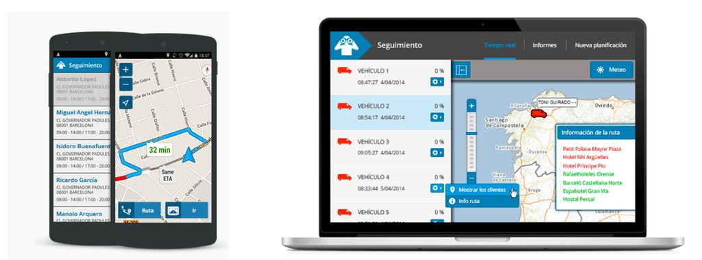 App Routing Reparto