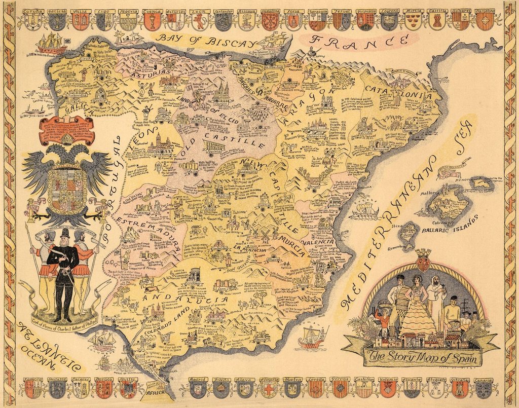 Storty map of Spain Storty map of Spain